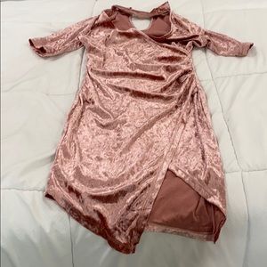 Pink Velvet Dress